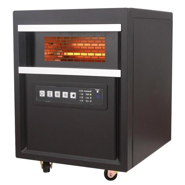 World Marketing Of America World Marketing QDE1345 RC Infrared Quartz Heater; Black QDE1345